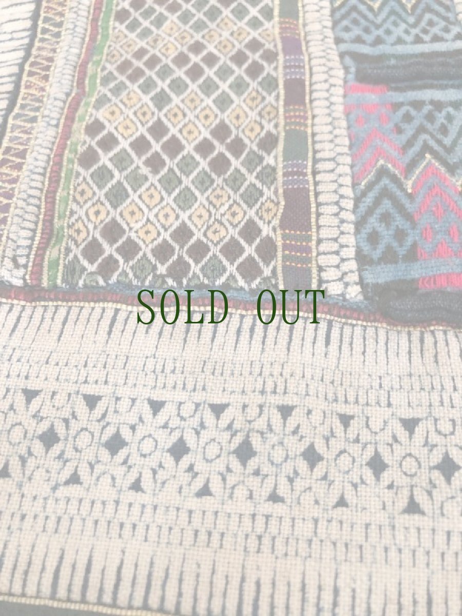 画像13: 雲南省麻栗坡县彝族（イ族）ジャケット　本藍染・綿麻製（Malipo YI traditional jacket）ビンテージ (13)