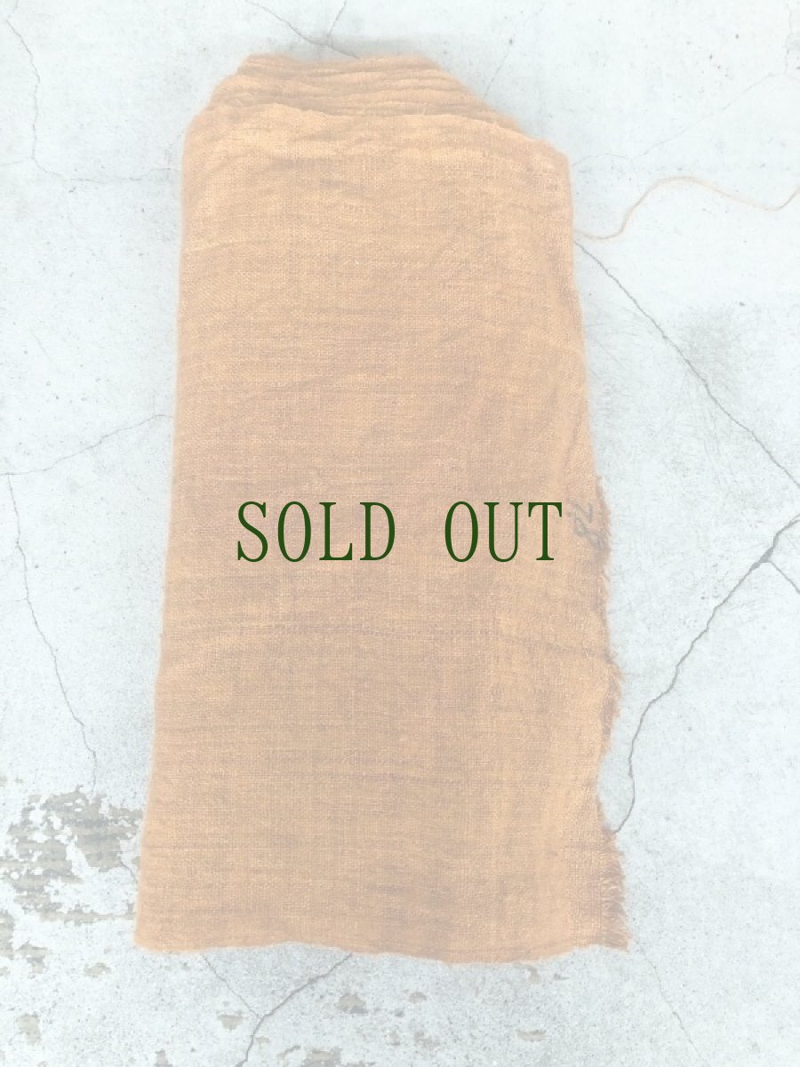 画像3: 貴州省ミャオ族　柿染め　火麻製（大麻・hemp）反物　（鯨尺1尺×7,8ｍ）ビンテージ　 (3)