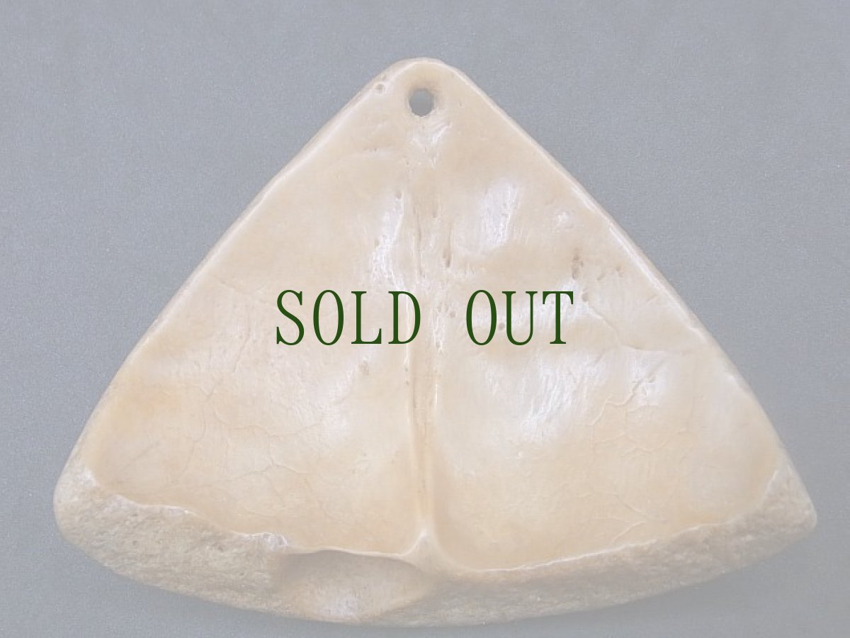 画像9: カパラの根付　シャンカ・七宝　(tibetan old kapala )　チベット密教法具・数珠飾り (9)