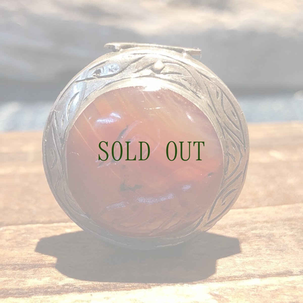 画像7: インタリオのオールドシルバーリング　羚羊デザイン（カーネリアン）ペルシア (7)