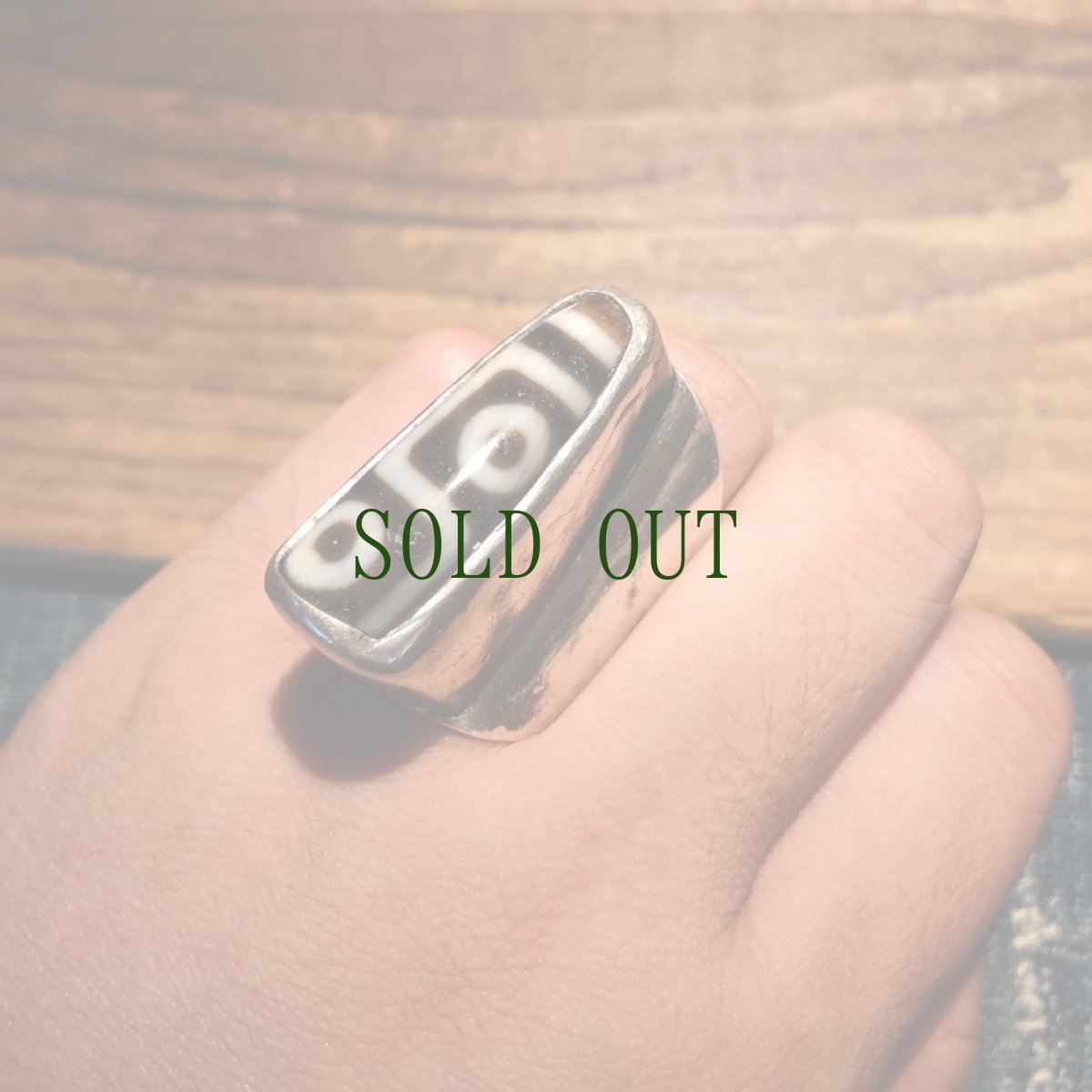 画像8: ジービーズ(９アイジー・九眼天珠 ）の銀製リング (8)