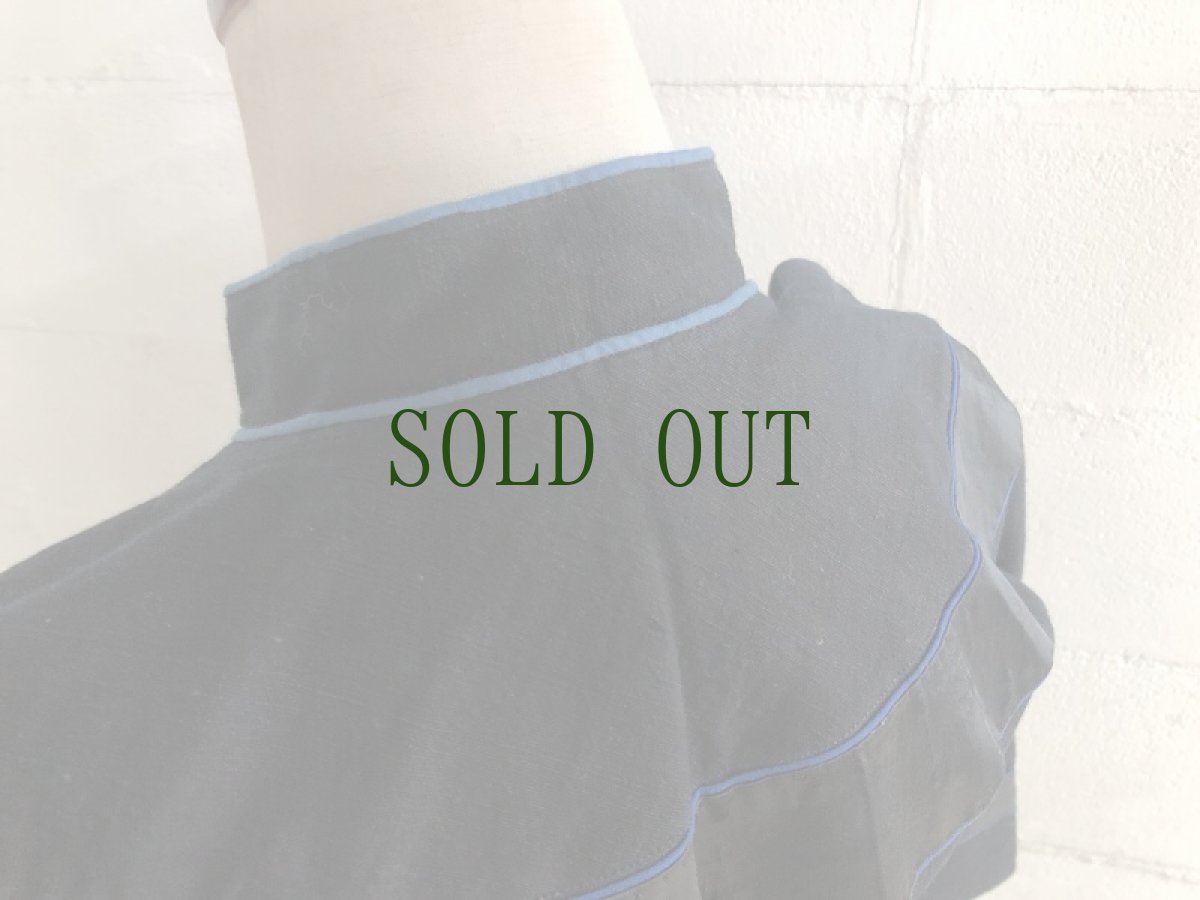 画像9: 貴州省 黔東周辺ミャオ族 　木綿・藍染 上衣（ビンテージ）　 (9)