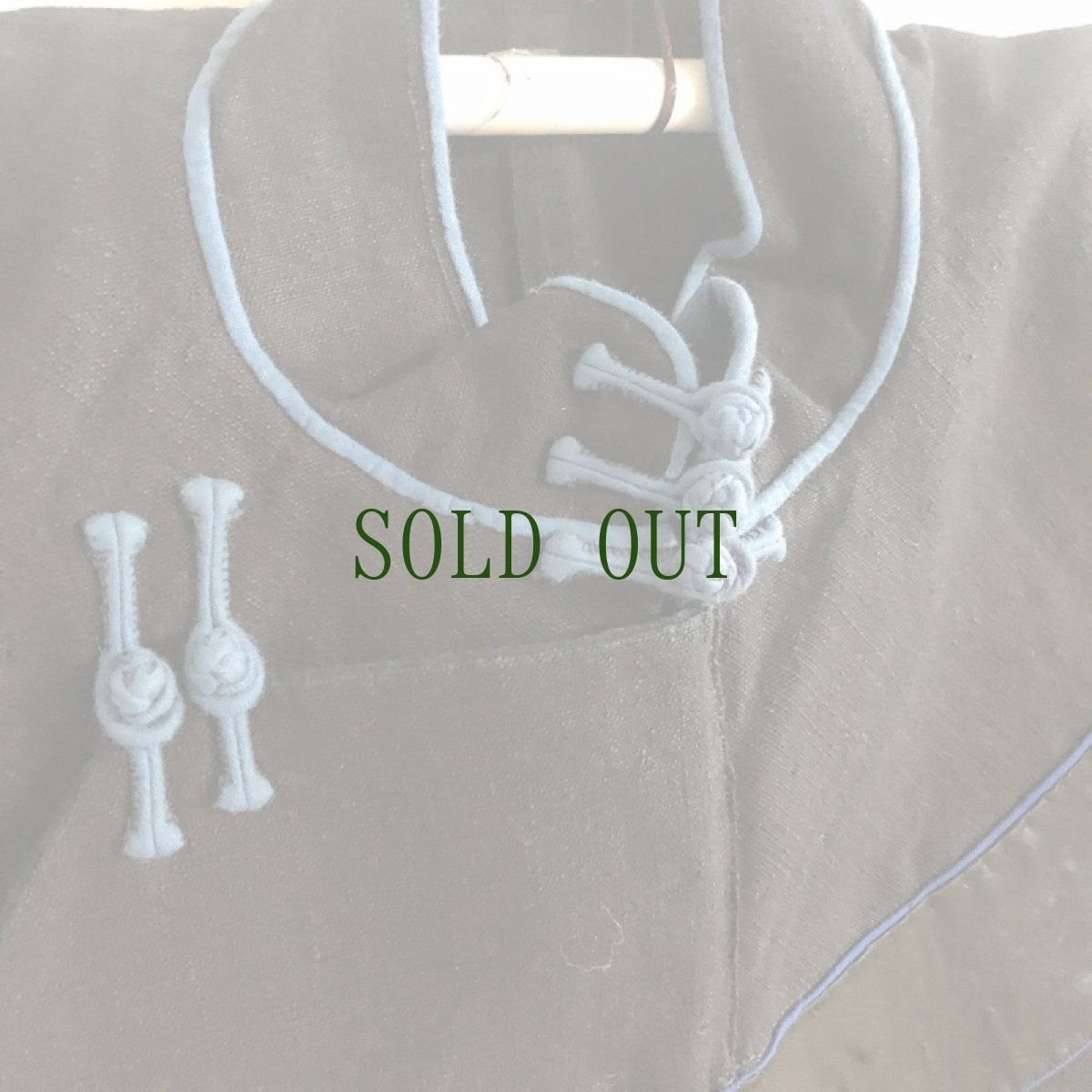 画像4: 貴州省 黔東周辺ミャオ族 　木綿・藍染 上衣（ビンテージ）　 (4)