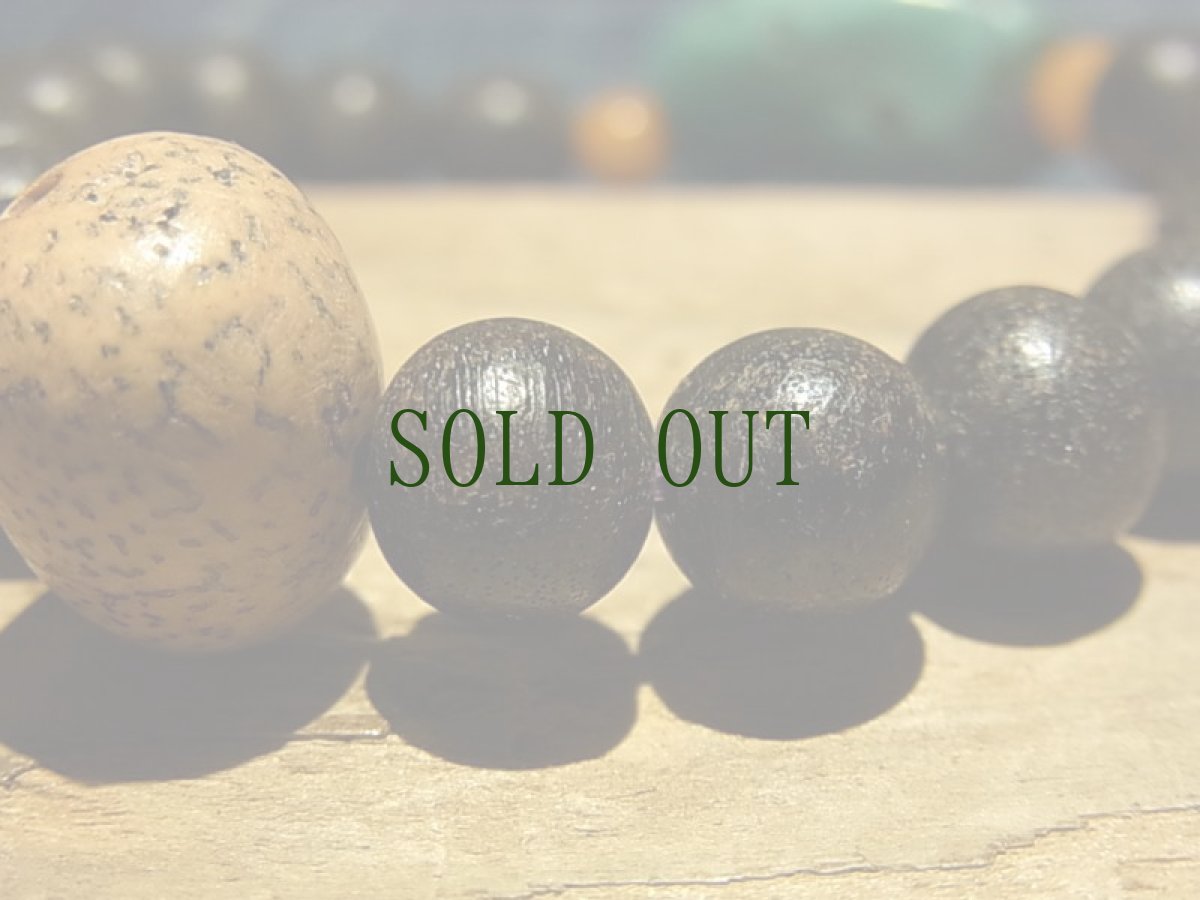 画像5: アンティーク　チベタン天然ターコイズ(yu)と沈香珠、星月菩提樹のブレスレット (5)