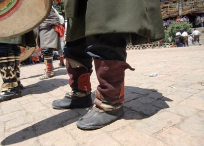 画像1: チベタンブーツ　民族靴　（Tibetan traditional shoes）