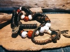 画像3: チベット・老椰子玉の御数珠　(old palm beads tibetan mala )　109玉 (3)