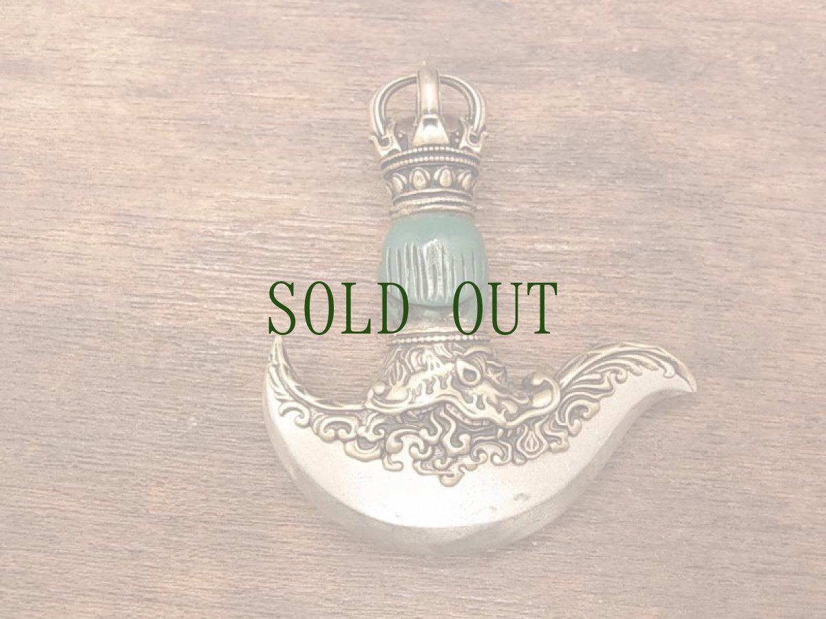 画像3: チベット密教法具　カルタリ　（髑髏モチーフ） (3)