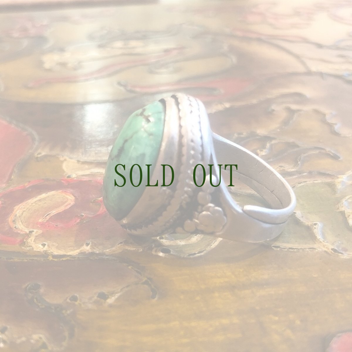 画像6: Tibetan old turquoise ring　チベタン天然ターコイズ(yu)のシルバーリング　 (6)