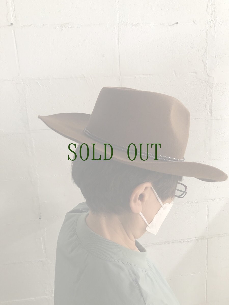 画像7: Tibetan tribal hat  チベタンカウボーイハット　56cm（チベット製・ウール100％）送料無料 (7)