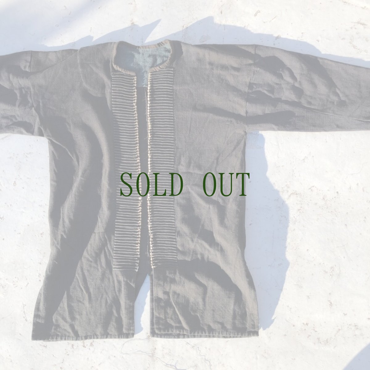 画像10: 雲南省金平県瑶族（jing ping yao）ヤオ族藍染ジャケット（綿麻製・ユニセックス）ビンテージ (10)