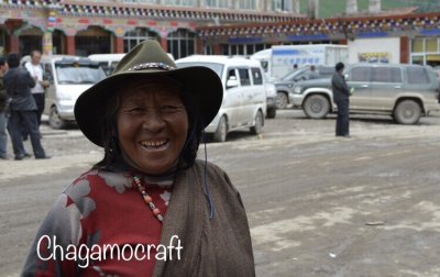 画像1: Tibetan tribal hat  チベタンカウボーイハット　56cm（チベット製・ウール100％）送料無料