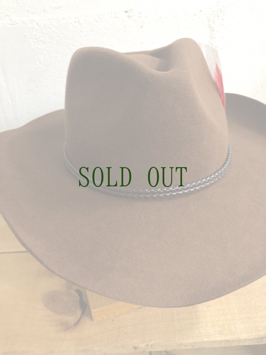 画像4: Tibetan tribal hat  チベタンカウボーイハット　56cm（チベット製・ウール100％）送料無料 (4)