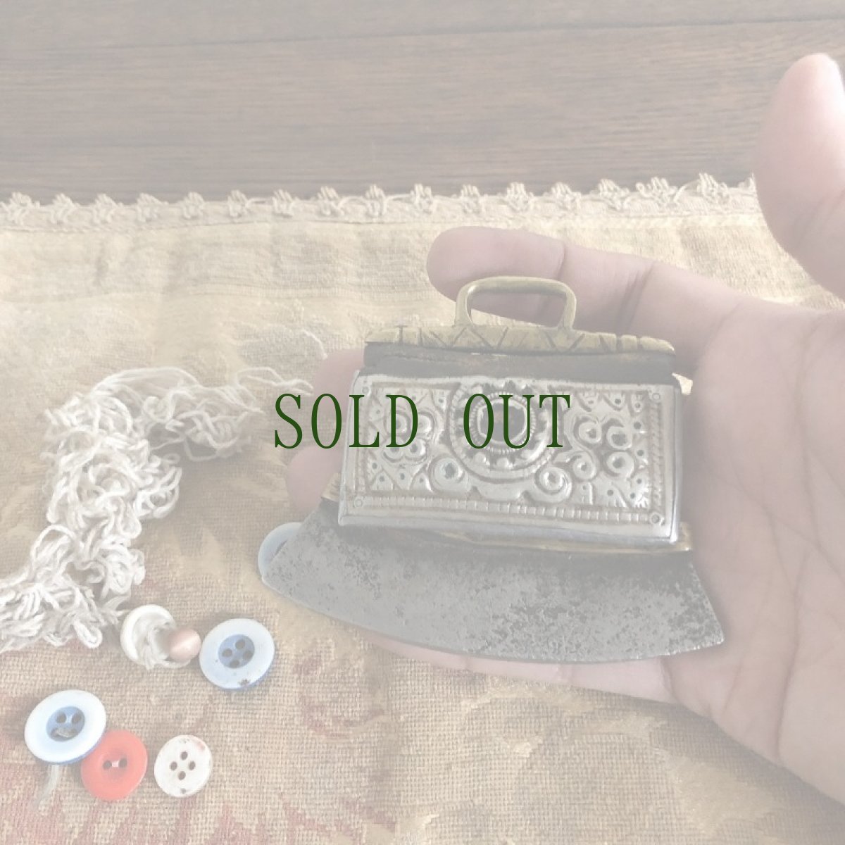 画像10: チベットの火打ち鎌兼針箱（メチャ/カヒィン）Tibetan fire starter.　アンティーク (10)