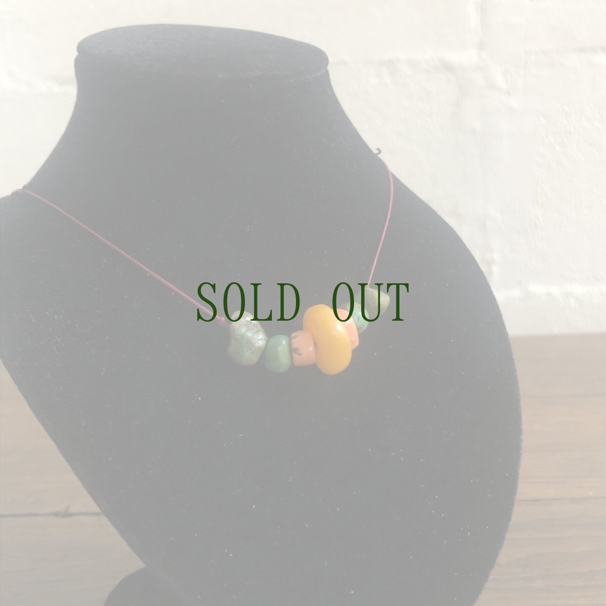 画像7: チベタン・アンバー、コーラル、ターコイズの首飾り (7)