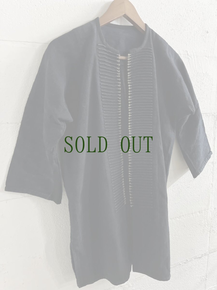 画像4: 雲南省金平県瑶族（jing ping yao）ヤオ族藍染ジャケット（綿麻製・ユニセックス）ビンテージ (4)