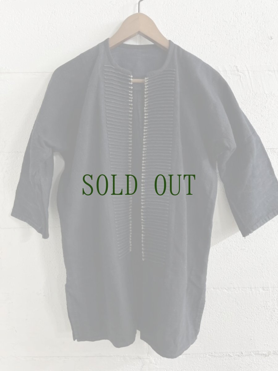 画像3: 雲南省金平県瑶族（jing ping yao）ヤオ族藍染ジャケット（綿麻製・ユニセックス）ビンテージ (3)