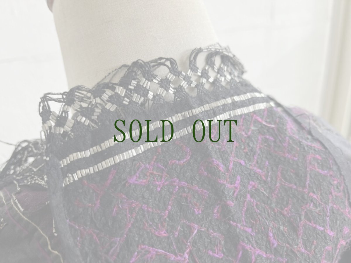 画像15: 錫繍・剣河苗族(jian he ミャオ族）　上衣（木綿藍染・亮布・錫繍） (15)