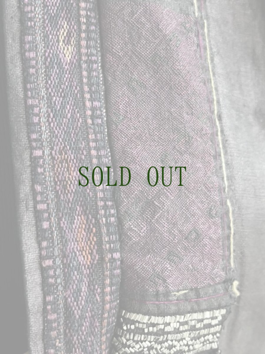 画像18: 錫繍・剣河苗族(jian he ミャオ族）　上衣・前掛け・スカート一式（木綿藍染・亮布・錫繍） (18)