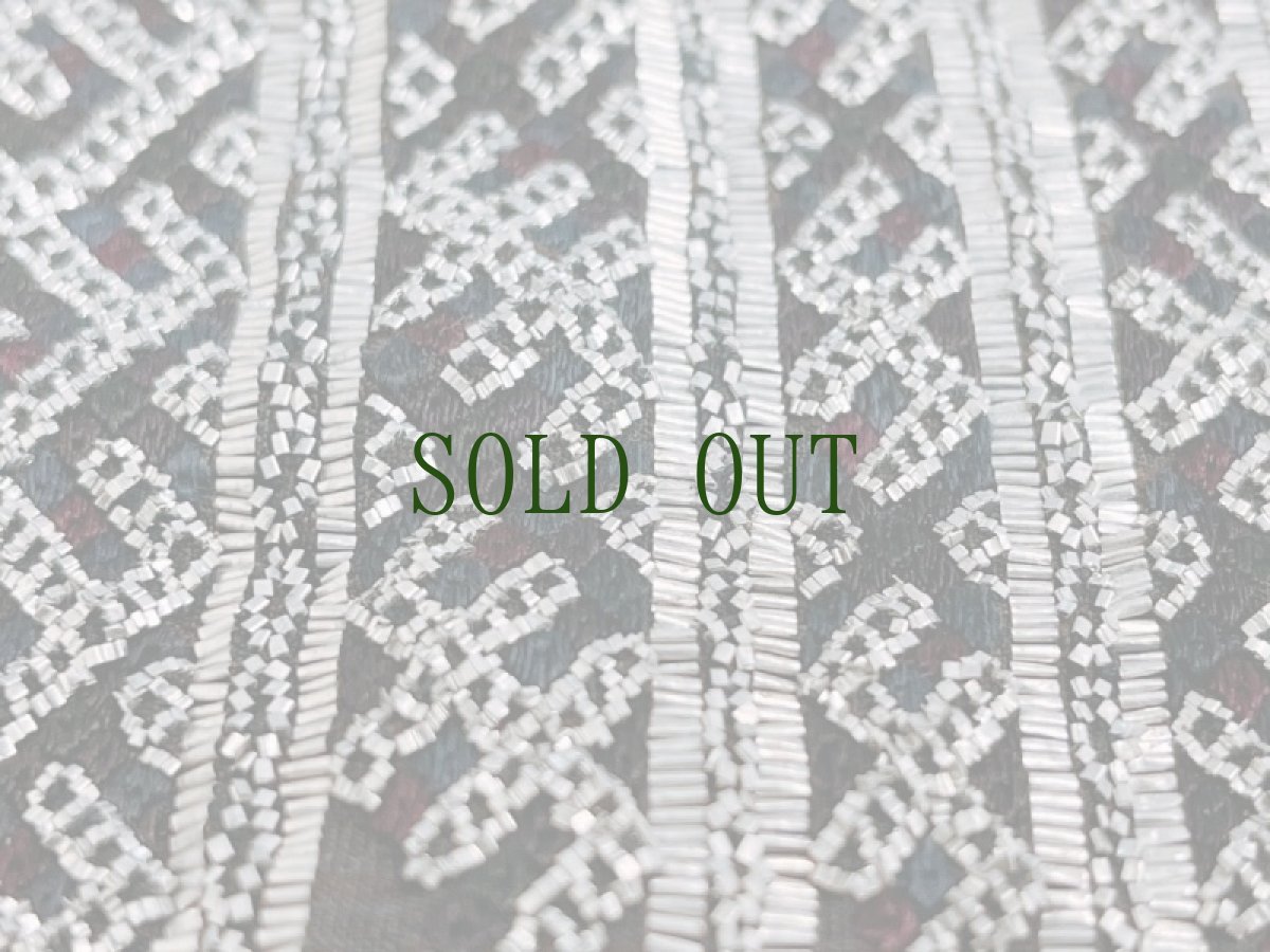 画像6: 貴州省剣河苗族(jian he ミャオ族）　錫繍・前掛け（木綿・絹糸刺繍・錫片刺繍） (6)