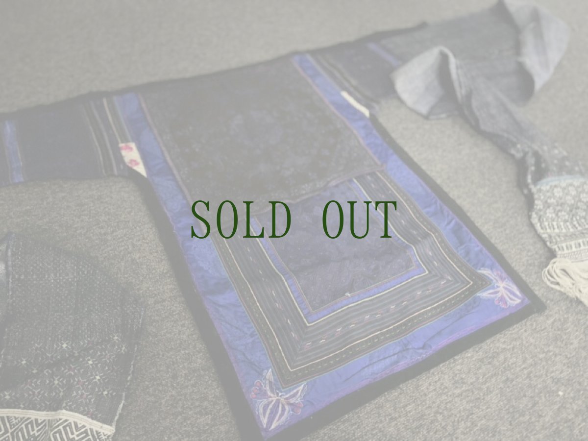 画像2: 貴州省貞豊苗族背帯（ジェンフォン・ミャオ族おんぶ布（おくるみ）　完品・アンティーク (2)