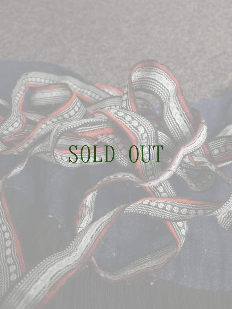 画像12: 貴州省貞豊苗族（ジェンフォン・ミャオ族 ）プリーツ巻きスカート　木綿・ヴィンテージ (12)