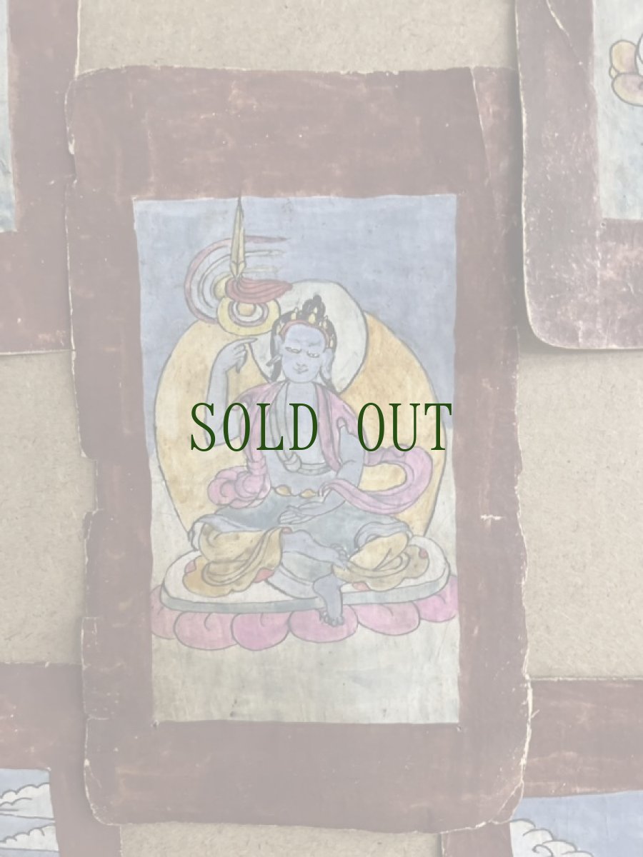 画像2: チベットのタンカ(菩薩画)ザカཙ་ཀ　5点　アンティーク (2)