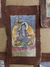 画像2: チベットのタンカ(菩薩画)ザカཙ་ཀ　5点　アンティーク (2)