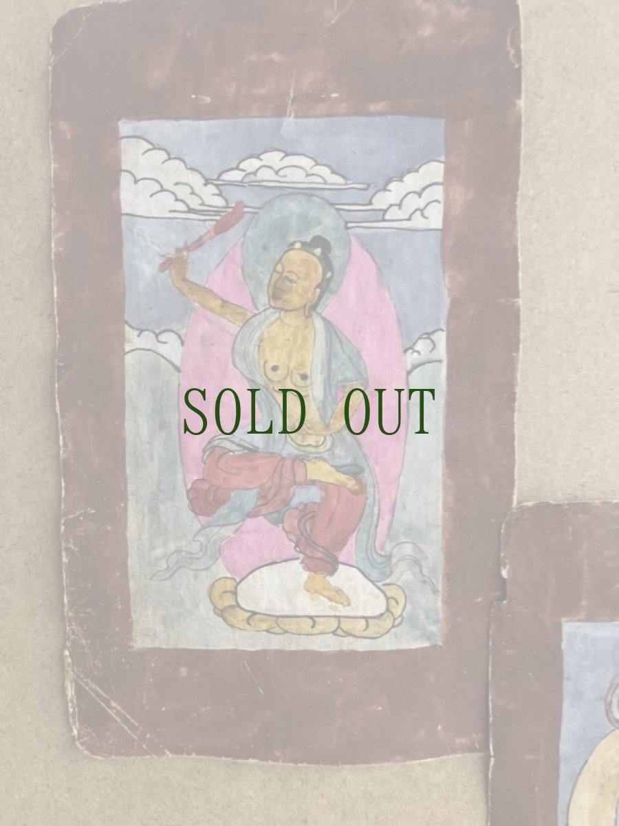 画像3: チベットのタンカ(菩薩画)ザカཙ་ཀ　5点　アンティーク (3)