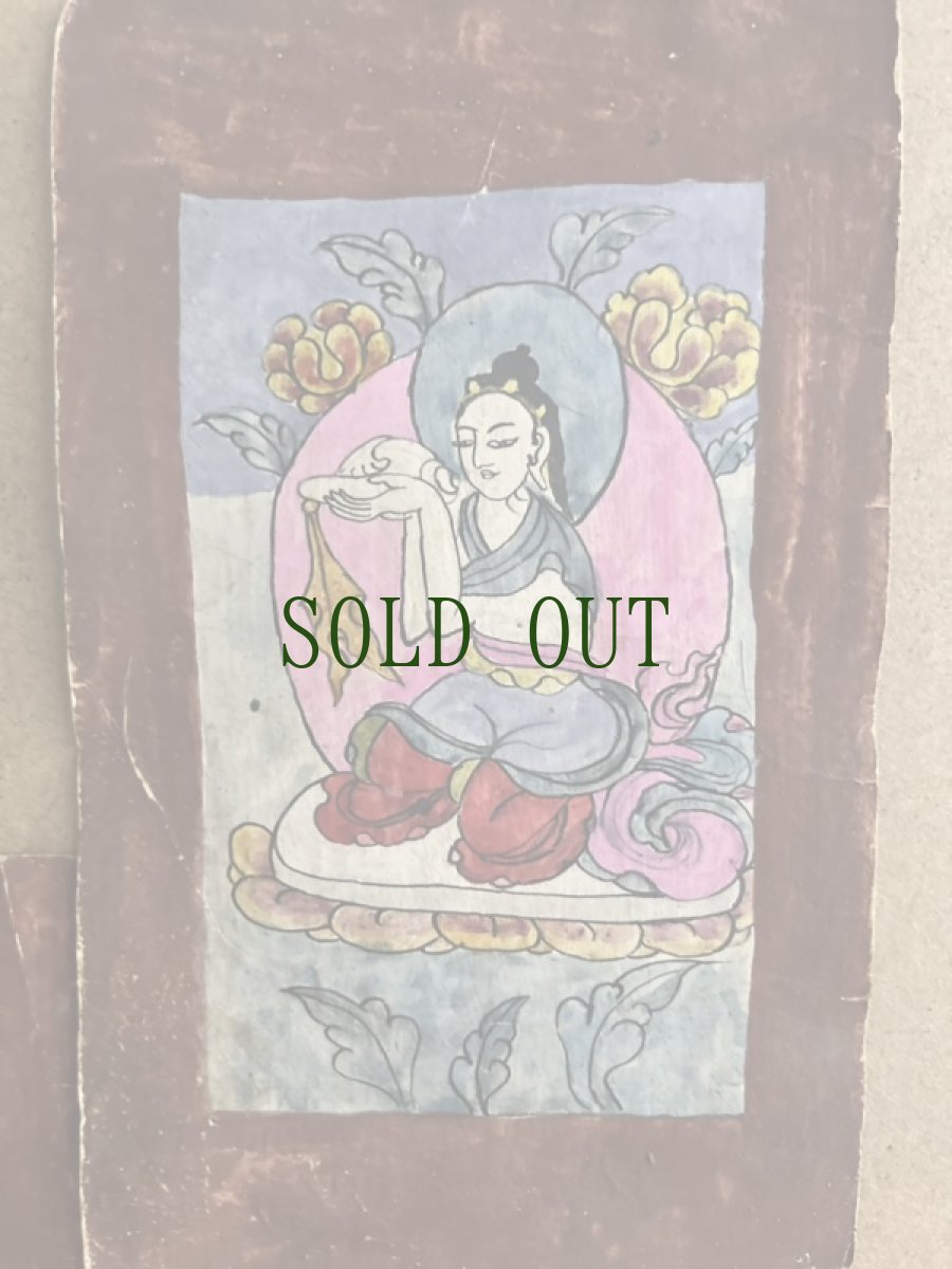 画像4: チベットのタンカ(菩薩画)ザカཙ་ཀ　5点　アンティーク (4)