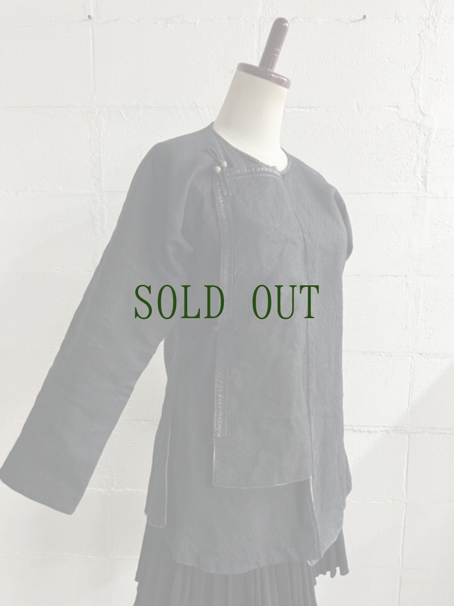 画像5: 貴州省侗族( Dong tribe /トン族)　藍染・亮布 木綿製　ジャケット (5)