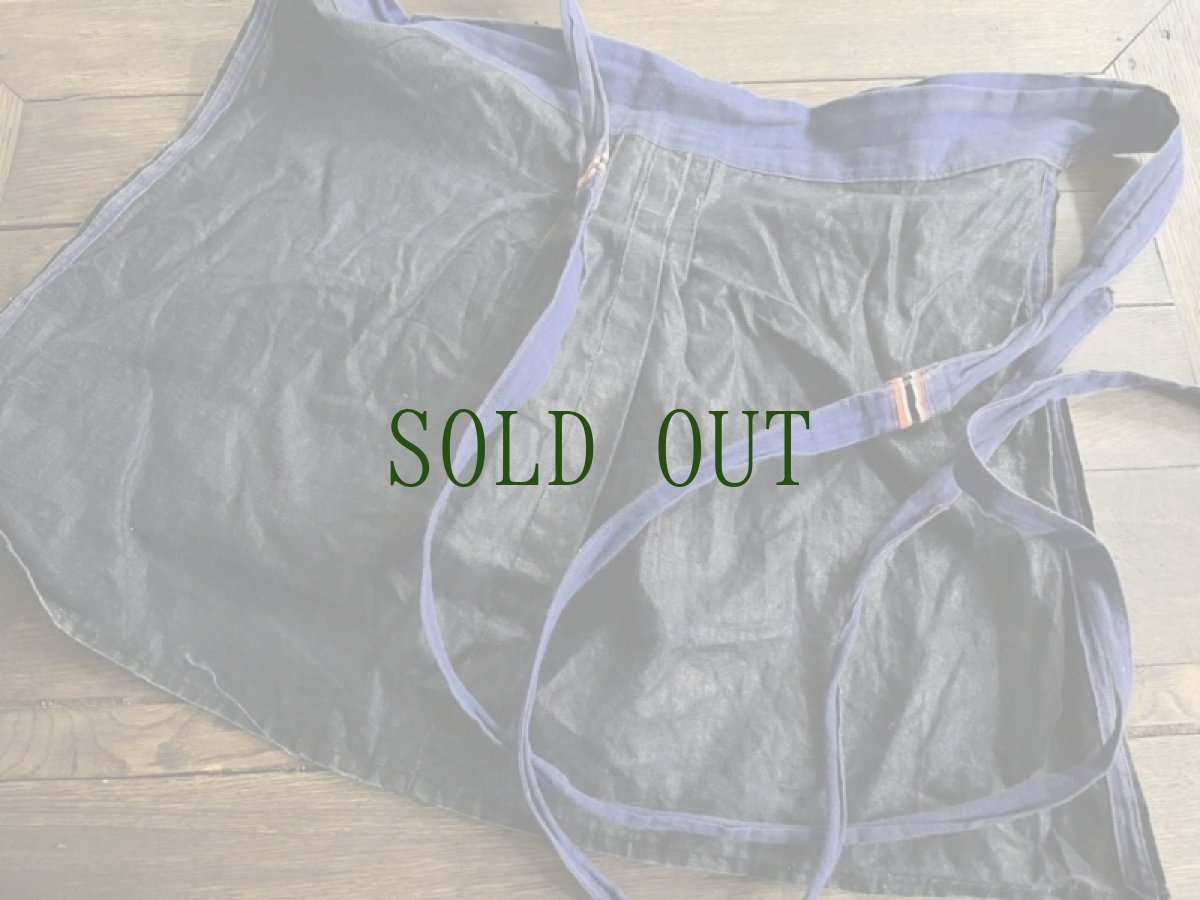 画像11: 貴州侗族(トン族)　藍染・亮布　エプロン (11)