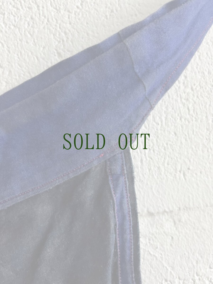 画像9: 貴州侗族(トン族)　藍染・亮布　エプロン (9)