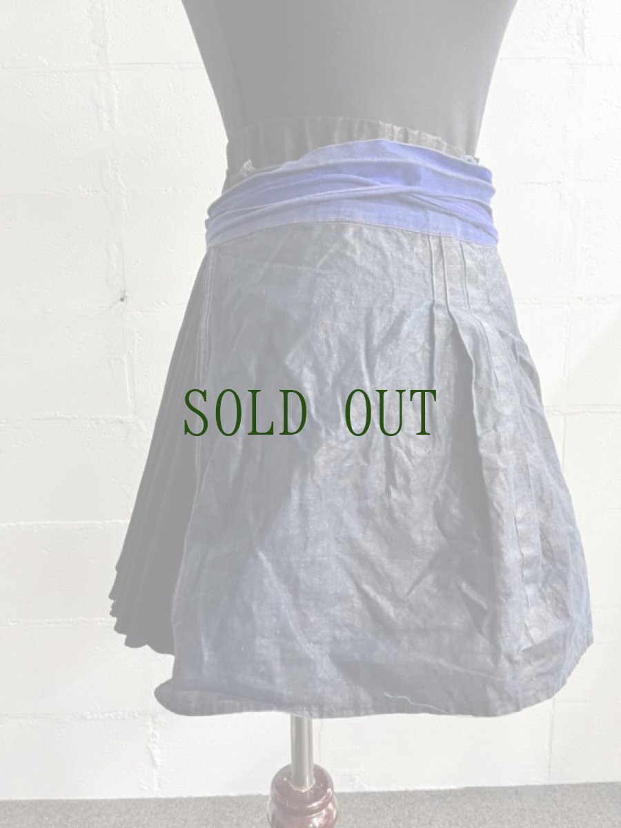 画像5: 貴州侗族(トン族)　藍染・亮布　エプロン (5)