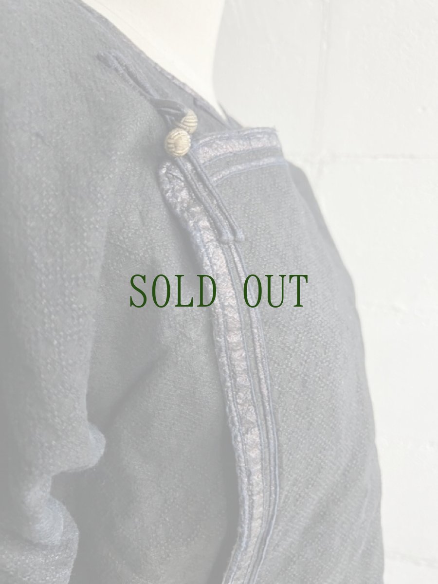 画像10: 貴州省侗族( Dong tribe /トン族)　藍染・亮布 木綿製　ジャケット (10)