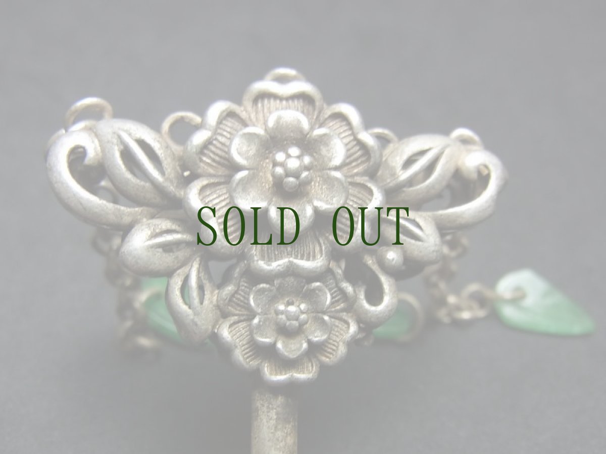 画像2: 貴州省苗族（ミャオ族）の髪留め（かんざし、发夹）（苗銀）花 (2)