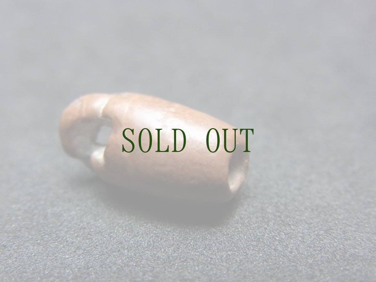 画像7: 古代石製ビーズ（ペルシア・インダス・チベット）　辰砂　紀元前（垂玉・管玉） (7)