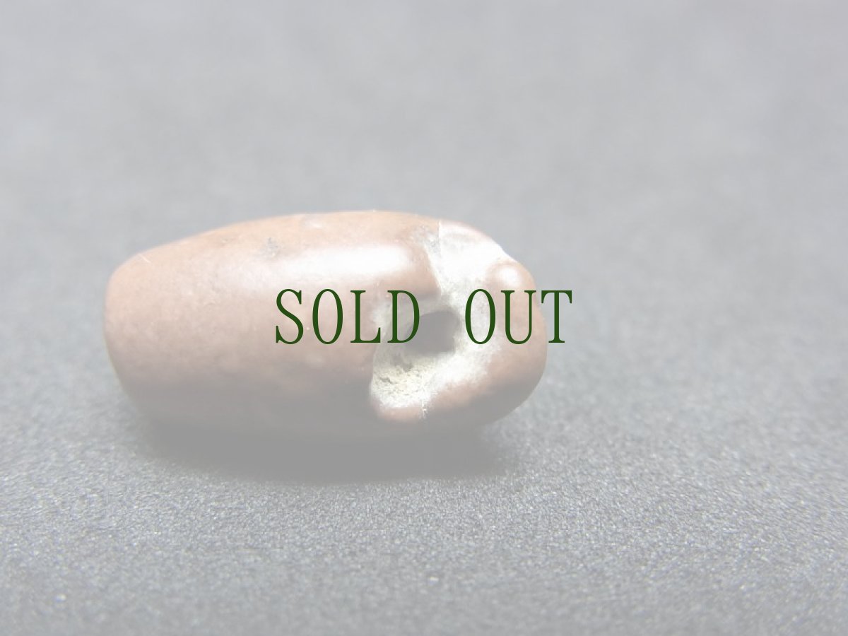 画像5: 古代石製ビーズ（ペルシア・インダス・チベット）　辰砂　紀元前（垂玉・管玉） (5)