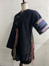 画像4: 貴州省从江侗族( Cong Jiang Dong tribe /トン族)　四層衣　・藍染・ 木綿製　ジャケット (4)