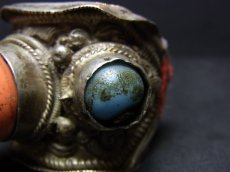 画像5: チベットの髪飾りリング（Tibetan old ornament ring）アンティーク・カムパ (5)