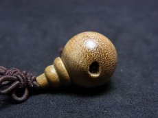 画像3: チベット・木珠の親玉とボサ玉　（約15mm） (3)