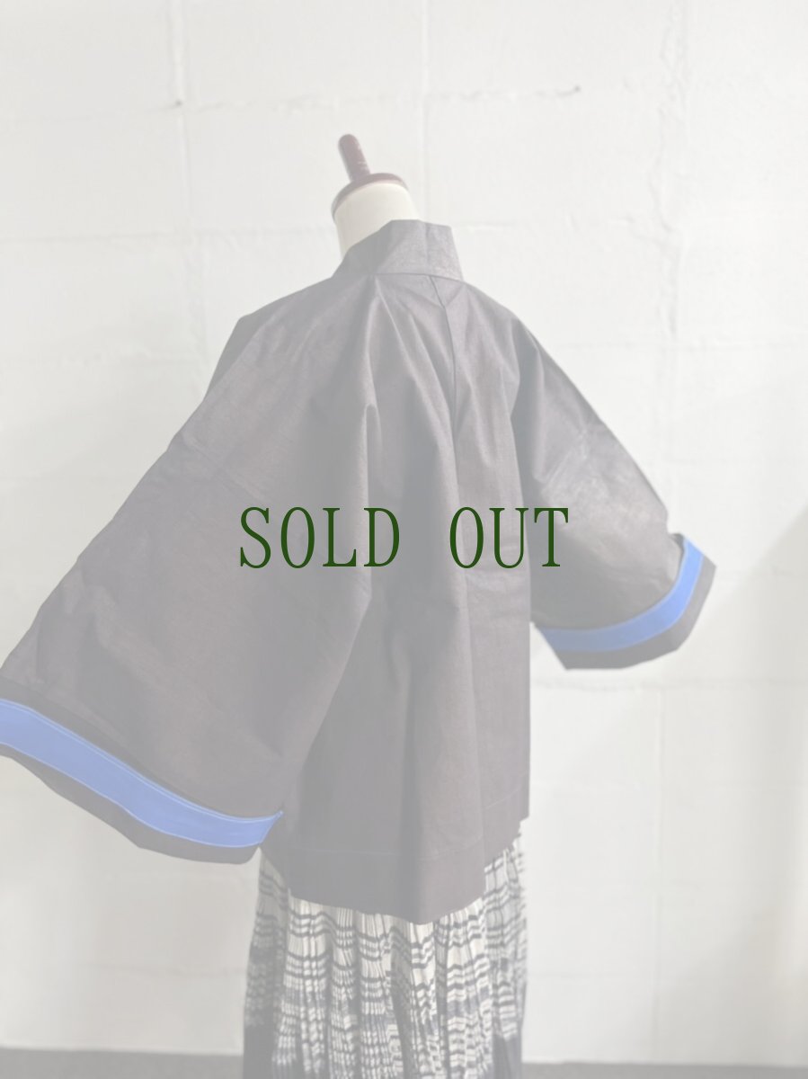 画像5: 舟渓青曼苗族(zhou xi qing man /ミャオ族)　藍染・亮布木綿ジャケット（蝙蝠衣） (5)