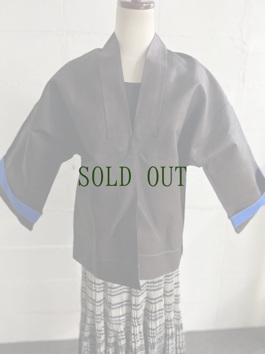 画像3: 舟渓青曼苗族(zhou xi qing man /ミャオ族)　藍染・亮布木綿ジャケット（蝙蝠衣） (3)