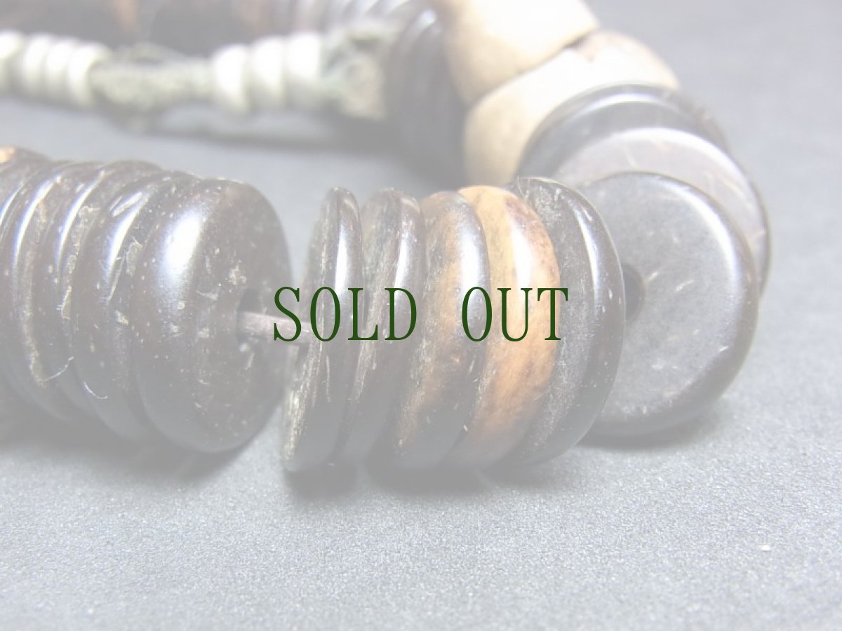 画像8: チベット・老椰子平玉とカウンターの御数珠　(TIbetan old palm beads  mala )　94玉 (8)