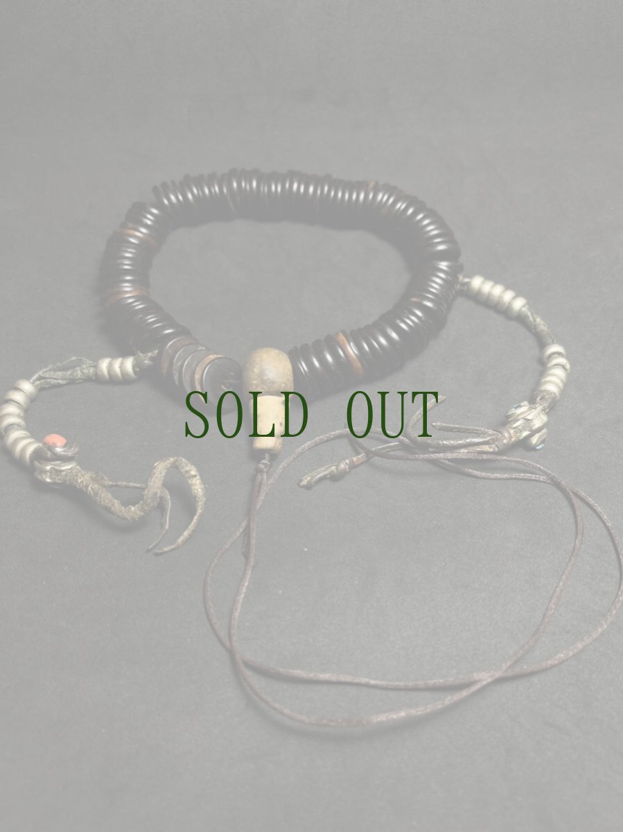 画像12: チベット・老椰子平玉とカウンターの御数珠　(TIbetan old palm beads  mala )　94玉 (12)