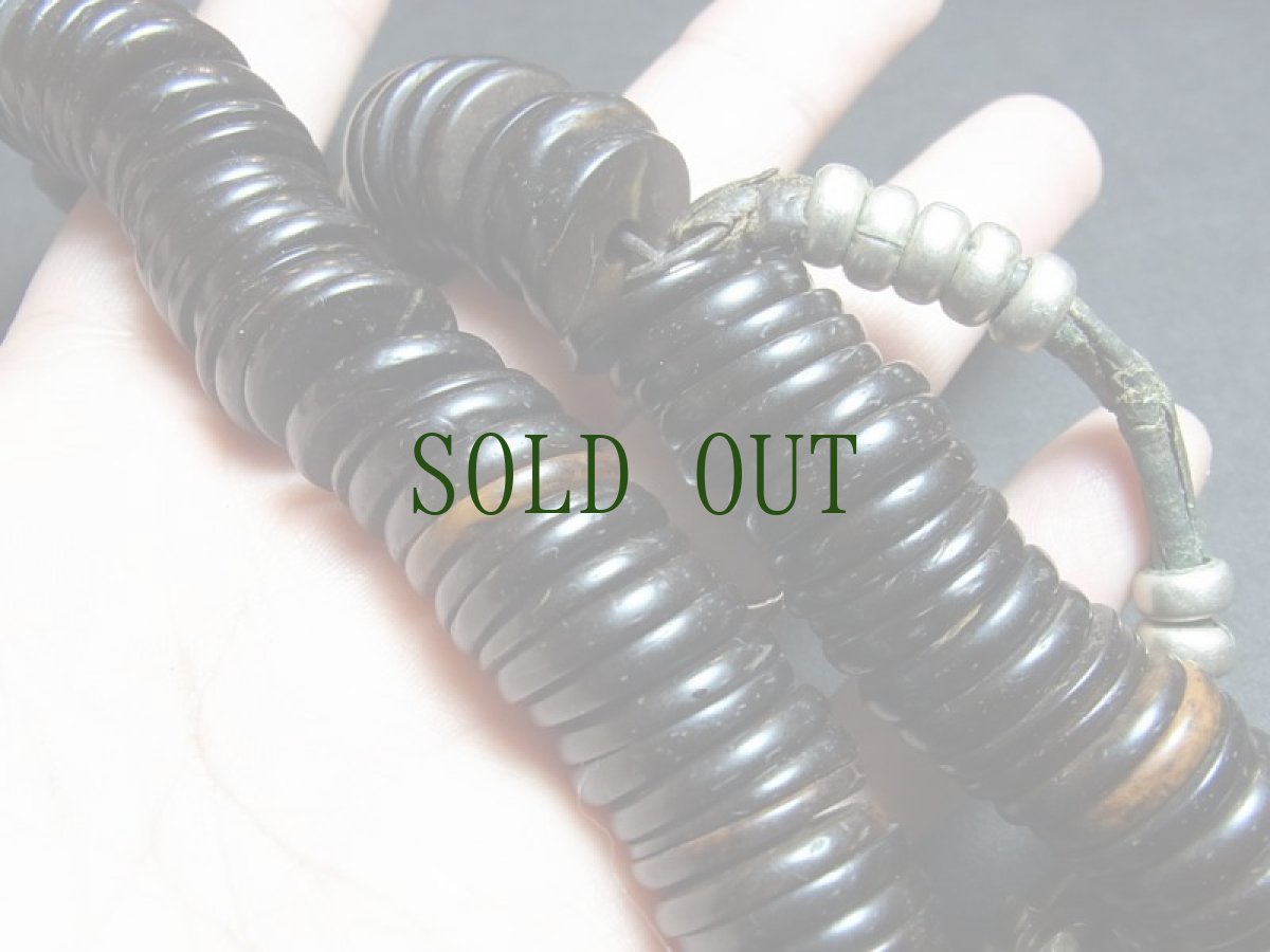 画像9: チベット・老椰子平玉とカウンターの御数珠　(TIbetan old palm beads  mala )　94玉 (9)