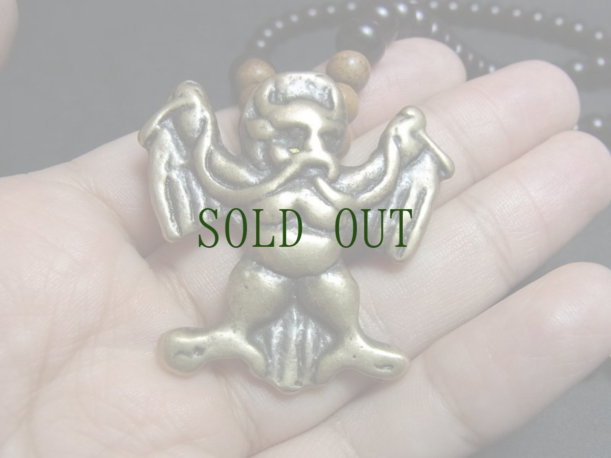 画像3: トクチャ(天鉄・Thogchags)　霊鳥キュンと椰子珠、沈香珠の首飾り (3)