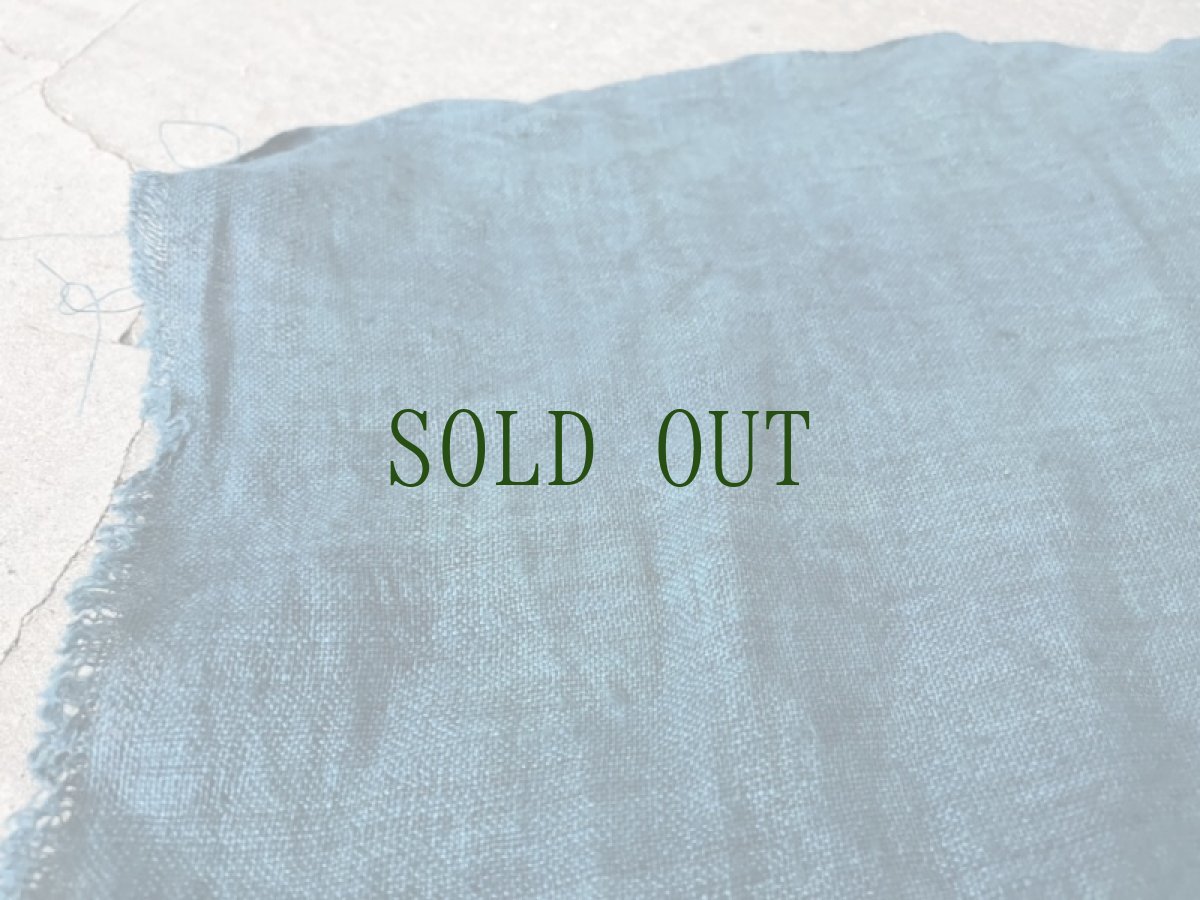 画像2: 貴州省ミャオ族　草木（藍）染め　火麻製（大麻・hemp）反物　（鯨尺1尺×約7,5ｍ）ビンテージ　 (2)