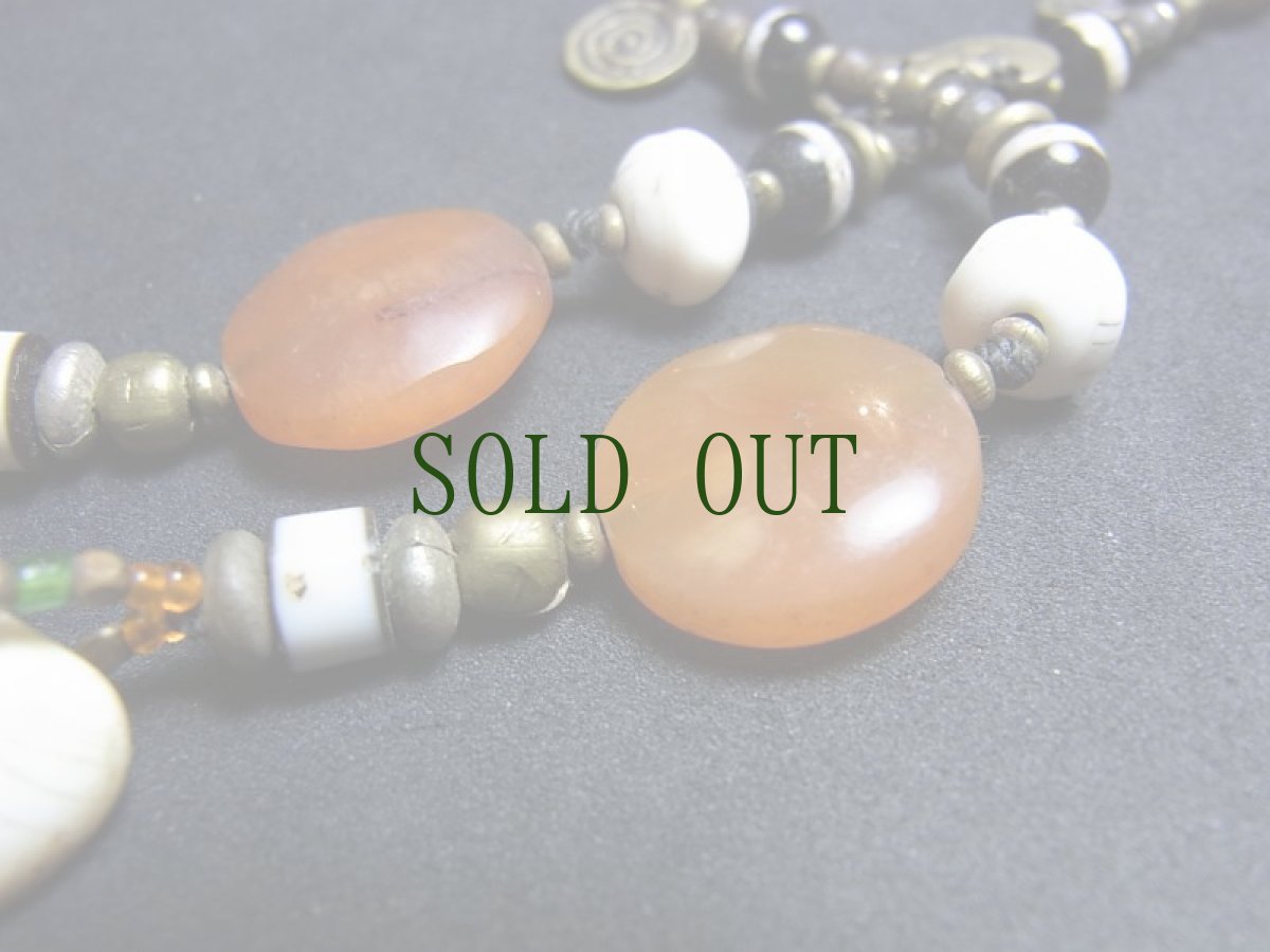 画像5: ナガ族（ナガランド）　シェル＆ブラスネックレス (5)