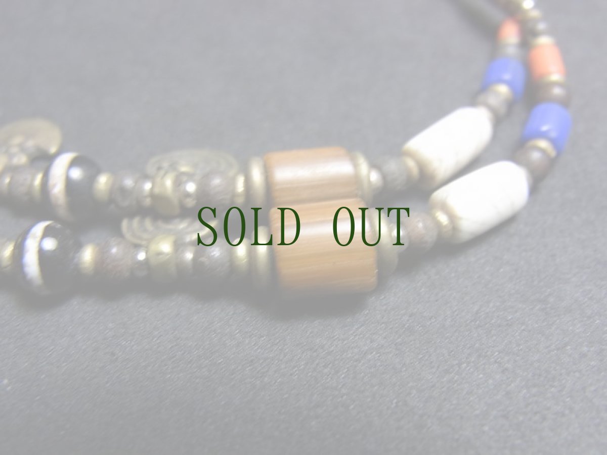 画像7: ナガ族（ナガランド）　シェル＆ブラスネックレス (7)