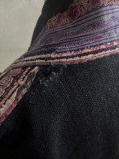 画像18: 貴州省・革一苗族（ge yi miao）木綿藍染・刺繍ジャケット　（アンティーク）老奶奶的衣服 (18)